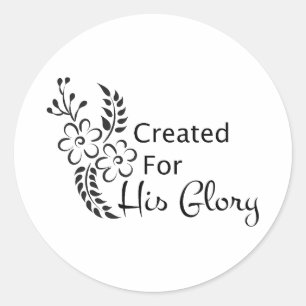 Rond Chrétien Bible Verse Classic Round Sticker