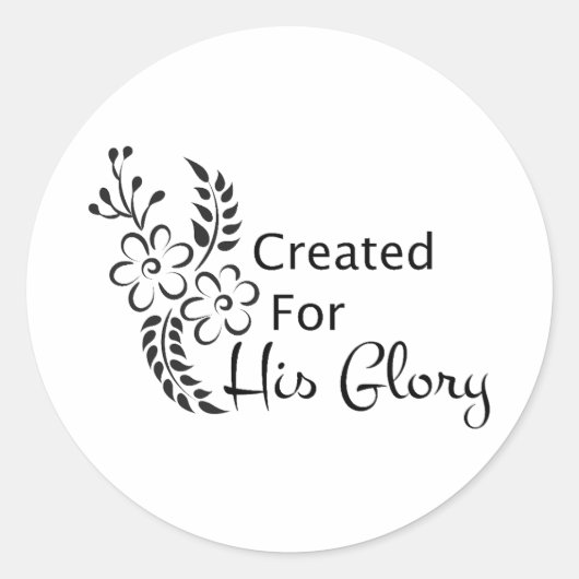 Rond Chrétien Bible Verse Classic Round Sticker (Devant)