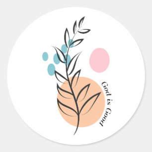 Rond Chrétien Bible Verse Classic Round Sticker