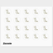 Rond Chrétien Bible Verse Classic Round Sticker (Feuille)