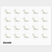Rond Chrétien Bible Verse Classic Round Sticker (Feuille)