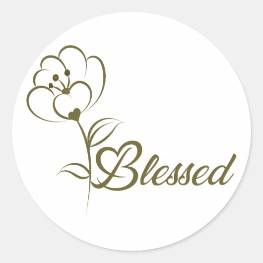 Rond Chrétien Bible Verse Classic Round Sticker (Devant)
