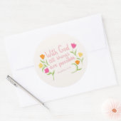 Rond Christian Quote Sticker (Enveloppe)