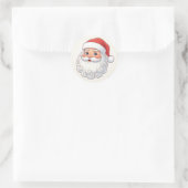 Rond Christmas Santa Sticker (Sac)