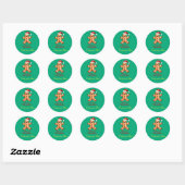 Rond Christmas sticker adjustable  (Feuille)