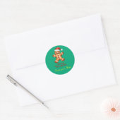 Rond Christmas sticker adjustable  (Enveloppe)