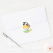 Rond Chubby Little Chickadee Sticker (Enveloppe)
