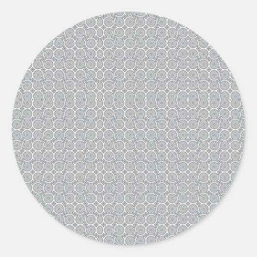 Rond Circular sticker with a detailed geometric pattern (Devant)