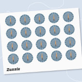 Rond Circus Giraffe Student Reward Blue Sticker