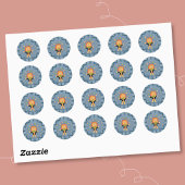 Rond Circus Lion Student Blue Reward Sticker