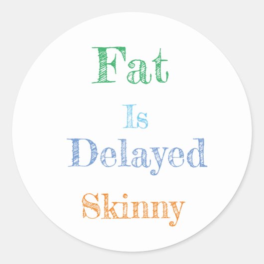 Rond Citation du jour Sticker (Devant)