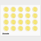 Rond Citron - Sticker (Feuille)