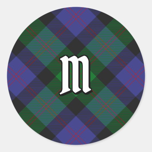 Rond Clan Blair Tartan Classic Round Sticker (Devant)
