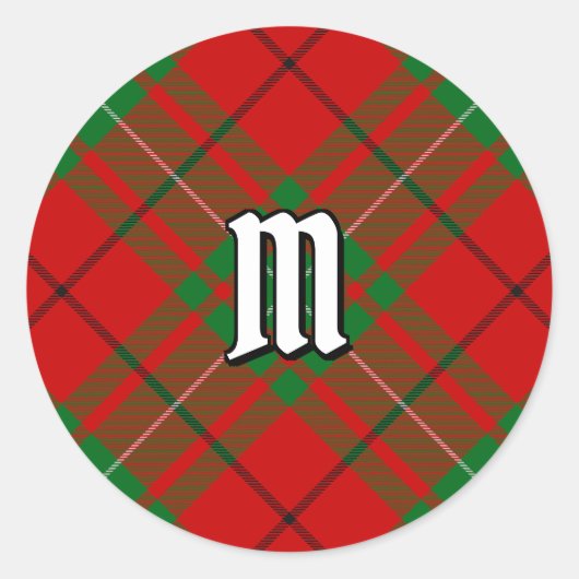 Rond Clan MacAulay Tartan Classic Round Sticker (Devant)