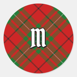Rond Clan MacAulay Tartan Classic Round Sticker