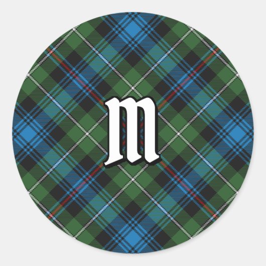 Rond Clan MacKenzie Tartan Classic Round Sticker (Devant)