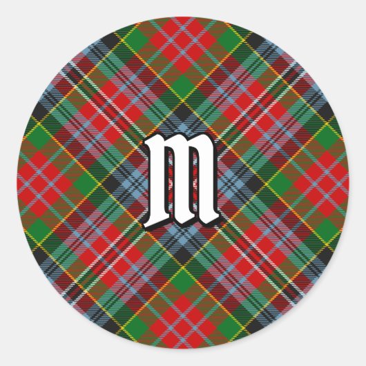 Rond Clan MacPherson Tartan Classic Round Sticker (Devant)