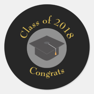 Rond Classe de capuchon de fin d'études de 20xx Sticker