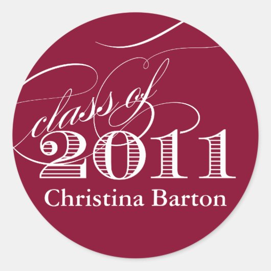 Rond Classe de Sticker 2011 - Customisez-le ! (Devant)