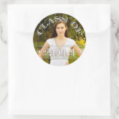 Rond Classe de Sticker Photo Graduation 2014 (Sac)