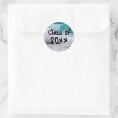 Rond Classe de Surf 2018 Ocean Waves Graduation Sticker (Sac)