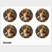 Rond Classic Shibu Inu - Sticker (Feuille)