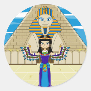 Rond Cléopâtre au Sticker du Grand Sphinx