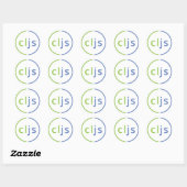 Rond ClojureScript Sticker (Feuille)
