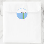 Rond Cloud Puking Rainbow Sticker (Sac)