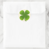 Rond Clover à quatre feuilles - Sticker (Sac)