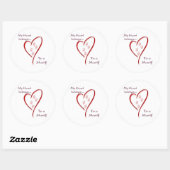 Rond Coeur Mastiff - Sticker (Feuille)