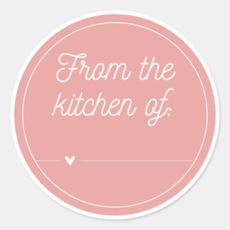Rond Cœur rose de la cuisine de Sticker