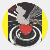 Rond Collection Noir - Conception Vintage Sticker (Devant)