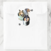Rond Collie Trio - Sticker (Sac)