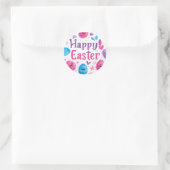 Rond Colorful Easter Egg Hunt Classic Round Sticker  (Sac)