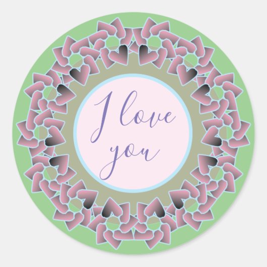 Rond Comfortable and pretty classic round sticker (Devant)