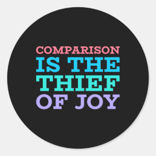 Rond Comparaison Est Le Voleur De Joy Sticker