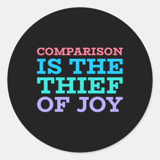 Rond Comparaison Est Le Voleur De Joy Sticker (Devant)
