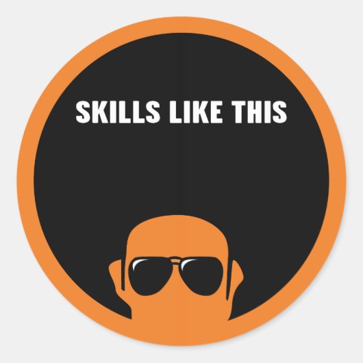 Rond Compétences Comme Ce Sticker De Titre (Devant)