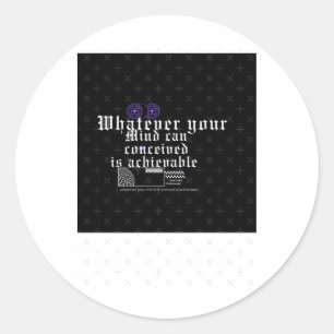 Rond Concevez Atteindre Sticker