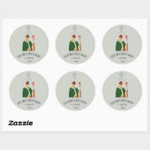Rond Conserver christianisme Sticker bizarre (Feuille)