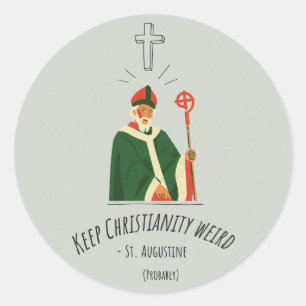 Rond Conserver christianisme Sticker bizarre