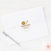 Rond Cookie & Whisk Bakery Thank You Sticker (Enveloppe)
