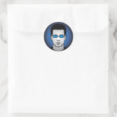 Rond Cool Chris Head Sticker (Sac)
