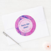 Rond copain, grand, sticker bille bleu (Enveloppe)