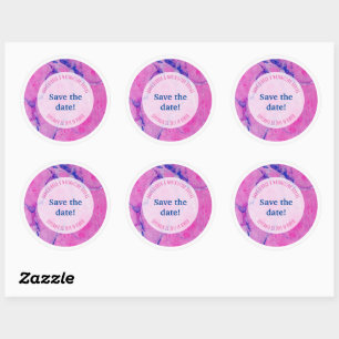 Rond copain, grand, sticker bille bleu