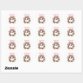 Rond Coquette Ghost Trick ou Treat Sticker (Feuille)