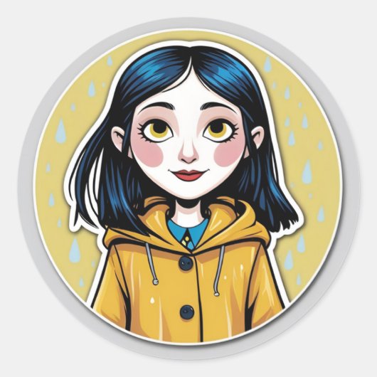 Rond Coraline Inspired Sticker (Devant)