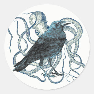 Rond Corbeau enchevêtré Par Sticker Octopus