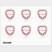 Rond Corgi True Love - Sticker (Feuille)